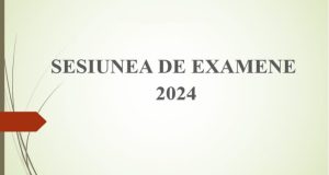 Sesiunea de examene 2024