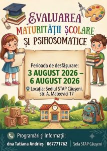EVALUAREA MATURITĂȚII ȘCOLARE ȘI PSIHOSOMATICE